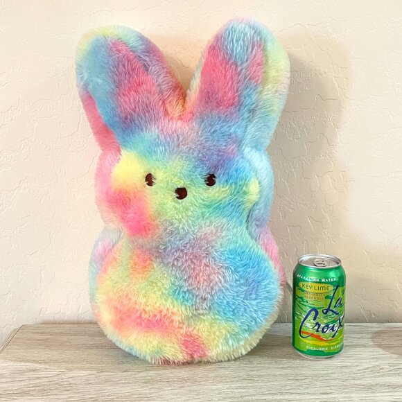 Peeps Stuffed Bunny Pastel Multi Color Plush Easter Rabbit Tie Dye 🐰 - Picture 2 of 11